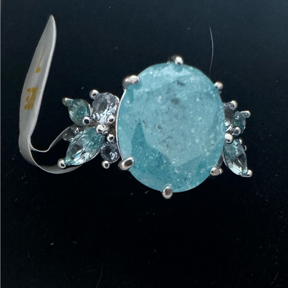Bomb Party March 2025 Size 7 Aquamarine Ring New with Tag in Bag Starlit Spell